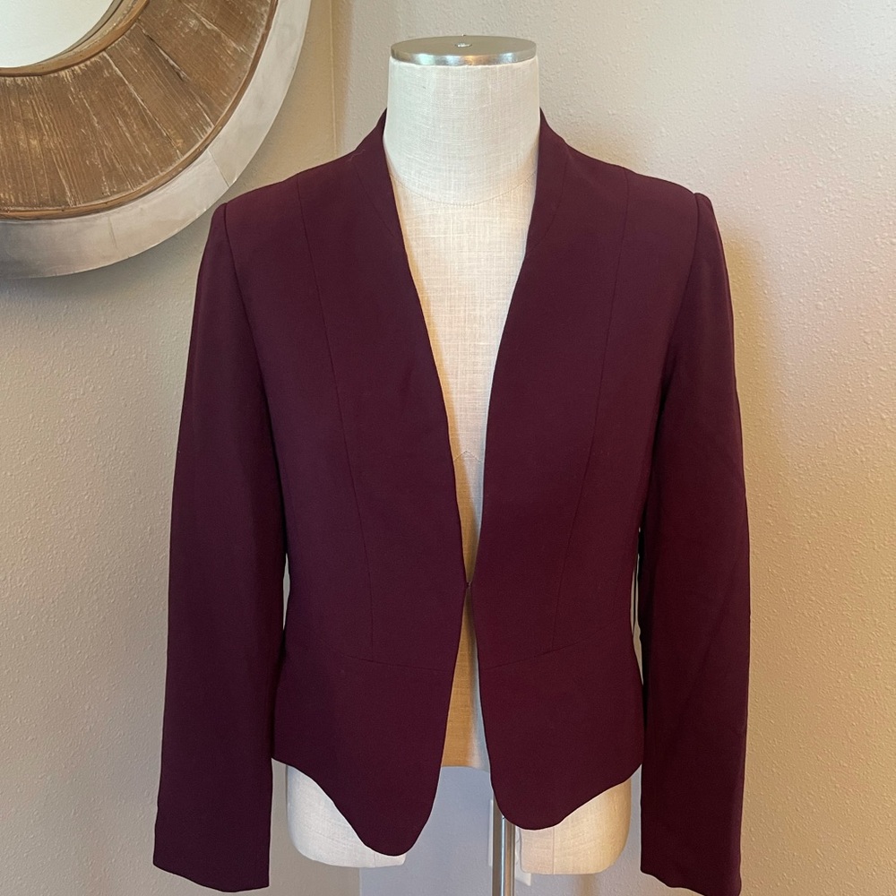 Mario Serrani Plum Open-Front Blazer
